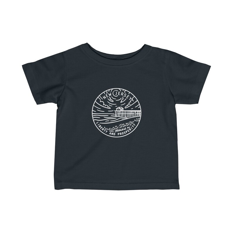 State Design Unisex New Jersey Baby T Shirt Newborn Tee New Jersey Infant Shirt