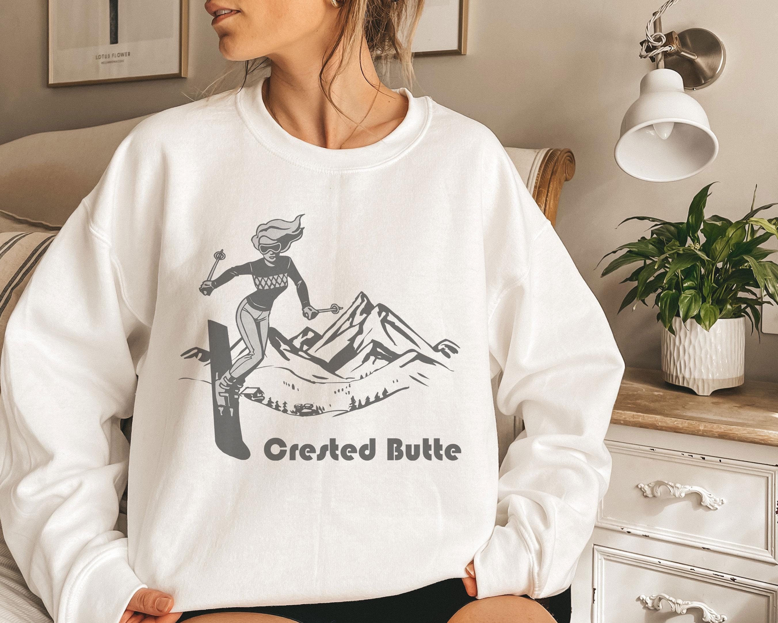 Crested Butte Colorado Sweatshirt: Retro Ski Unisex Crewneck - Etsy