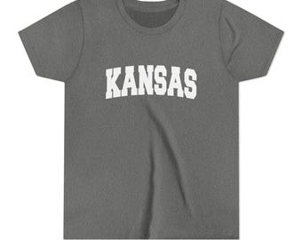 Camiseta gráfica juvenil de Kansas - Camiseta para niños