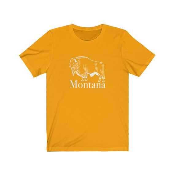 Montana Buffalo T Shirt - chemise Montana unisexe adulte adulte adulte 899614 Montana Buffalo T Shirt - chemise Montana unisexe adulte adulte adulte 899614