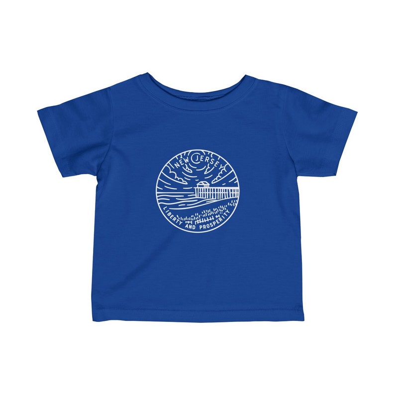 State Design Unisex New Jersey Baby T Shirt Newborn Tee New Jersey Infant Shirt