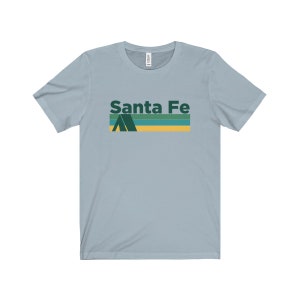 Santa Fe Retro Camping T-Shirt: Unisex Soft Cotton Jersey
