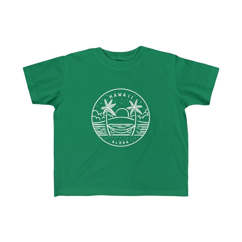 Hawaii Toddler Shirt, State Design Hawaii Kid's T-Shirt image 1