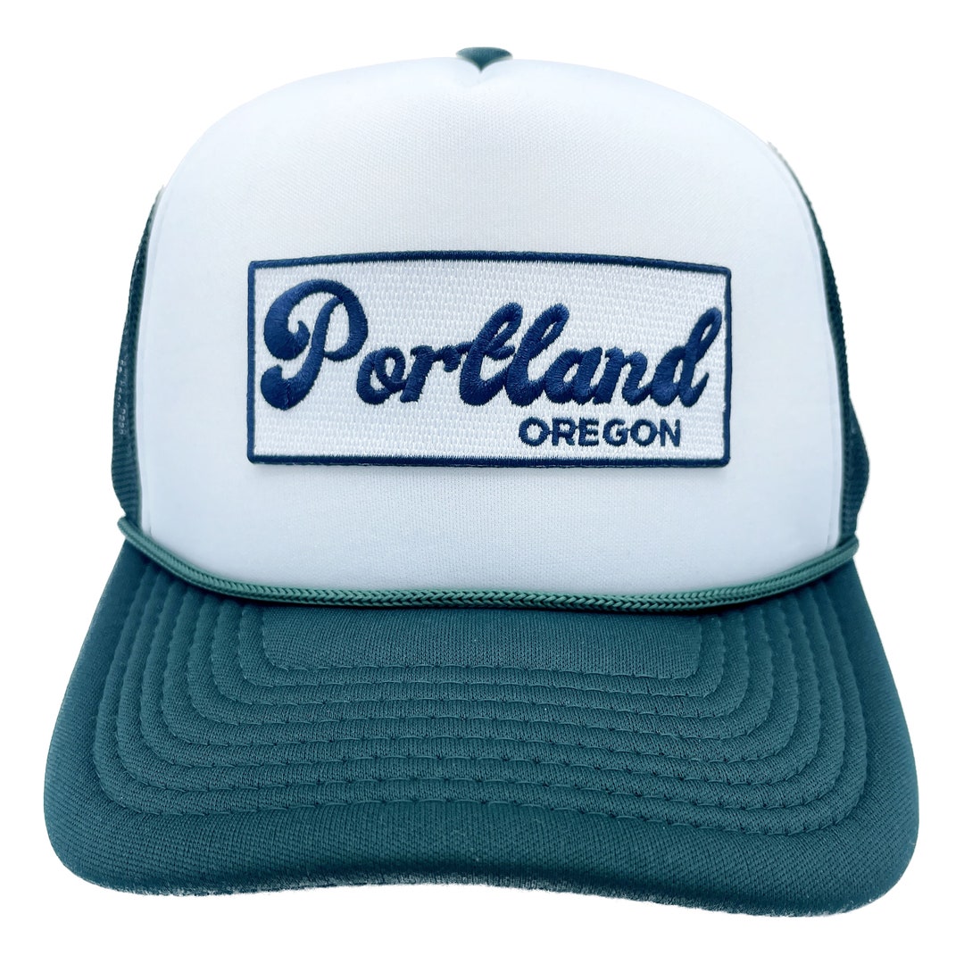 Portland Oregon Trucker Hat: Retro Embroidered Snapback - Etsy