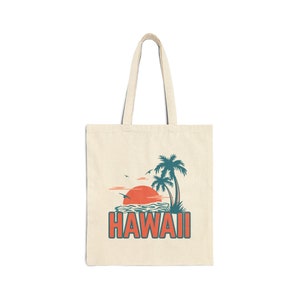 Hawaii Cotton Canvas Hawaii Tote Bag - Personalization Available