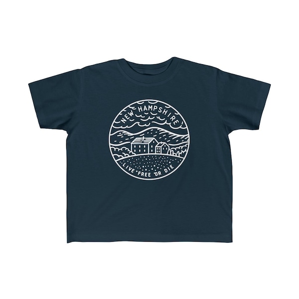 New Hampshire Toddler Shirt, State Design New Hampshire Kid's T-Shirt