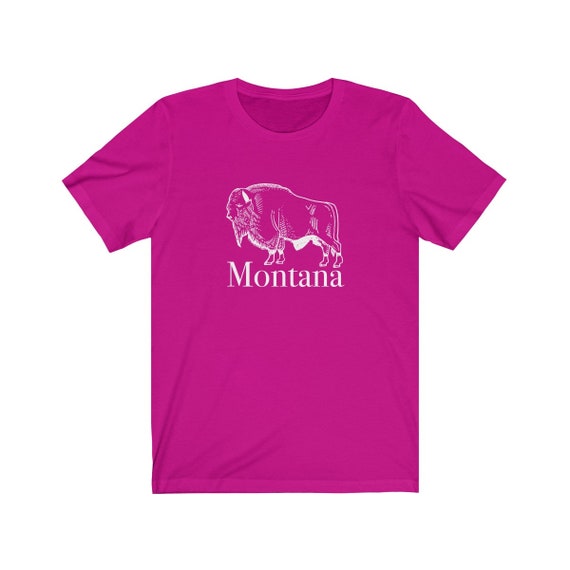 Montana Buffalo T Shirt - chemise Montana unisexe adulte adulte adulte 899614 Montana Buffalo T Shirt - chemise Montana unisexe adulte adulte adulte 899614