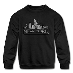 New York Youth Sweatshirt, Skyline Youth New York Sweatshirt - Personalization Available
