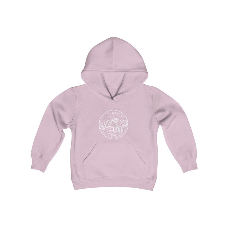 State Design Unisex Colorado Kid/'s Hoodie Hooded Sweatshirt Colorado Youth Hoodie