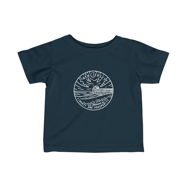 State Design Unisex New Jersey Baby T Shirt Newborn Tee New Jersey Infant Shirt