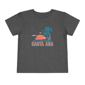 Santa Ana California Toddler T-Shirt: Retro Palm Tree Design