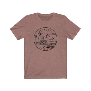 California T-Shirt, Distressed State Design Unisex California Shirt - Personalization Available