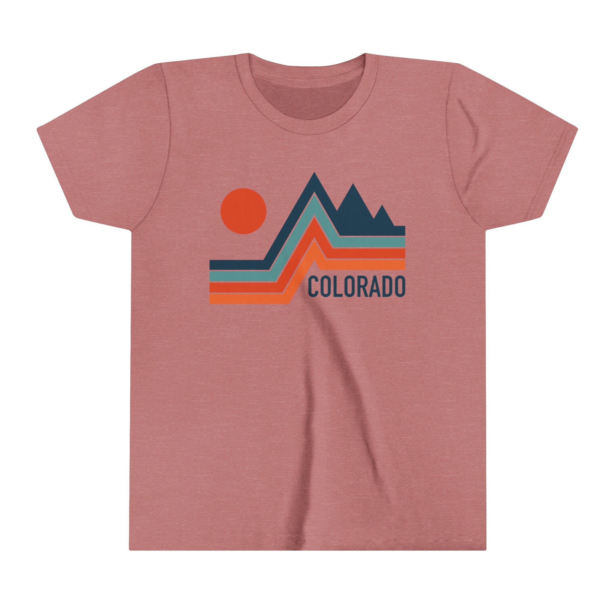 Colorado Youth Shirt - Retro Mountain Colorado Kid's T-shirt