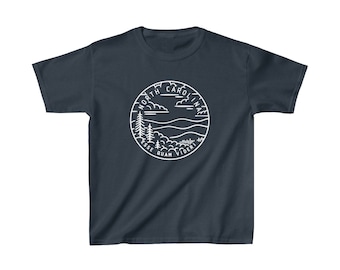 North Carolina Youth T-Shirt: State Pride Unisex Tee (Personalization Available)