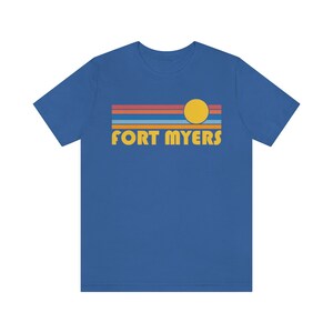 Retro Fort Myers Florida T-Shirt: Unisex Sunset Tee
