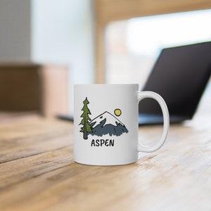Aspen, Colorado Mug, Ceramic Aspen Mug - Personalization Available