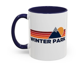 Winter Park Colorado Mountain Sunset Coffee Mug - Vibrant Ceramic