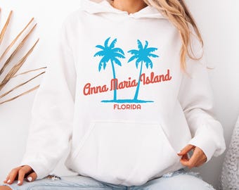 Retro Anna Maria Island, Florida Hoodie: Unisex Sweatshirt