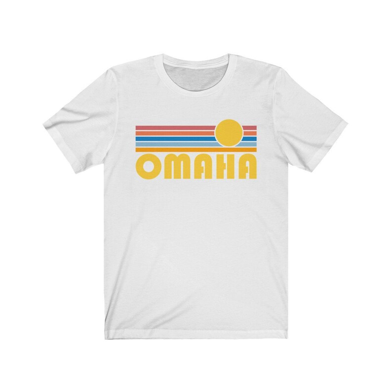 Omaha Nebraska Shirt Retro Sunset Unisex Omaha TShirt Etsy