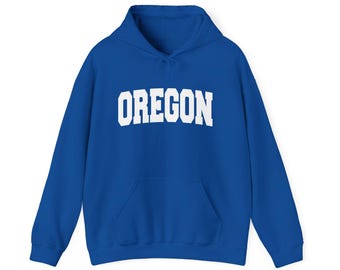 Oregon Hoodie, Vintage Collegiate Hooded Sweatshirt, Oregon Gift, Vintage Style, Vacation Gift