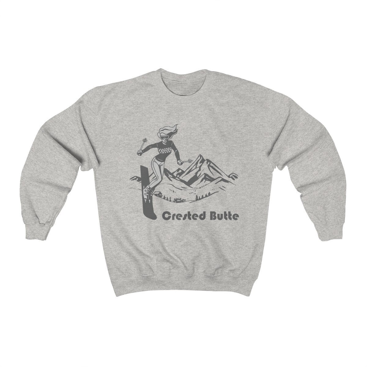 Crested Butte Colorado Sweatshirt: Retro Ski Unisex Crewneck - Etsy