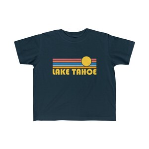 Retro Lake Tahoe Toddler T-Shirt: California Sunrise