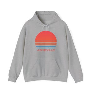 Asheville, North Carolina Hoodie - Retro 80s Unisex image 4