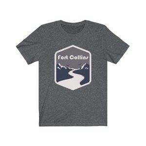 Fort Collins Colorado T-Shirt: Mountain Road Unisex Tee