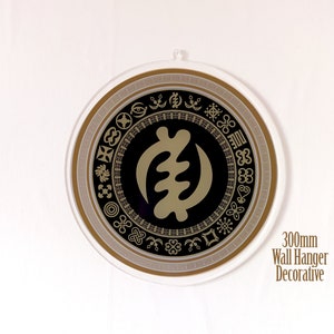 Best Christmas & Birthday Decorative Adinkra Wall Hanger Gift Gloss Polish Heritage Connection Adinkrahene, Gye Nyame, Bi Nka Bi, Nyame Dua