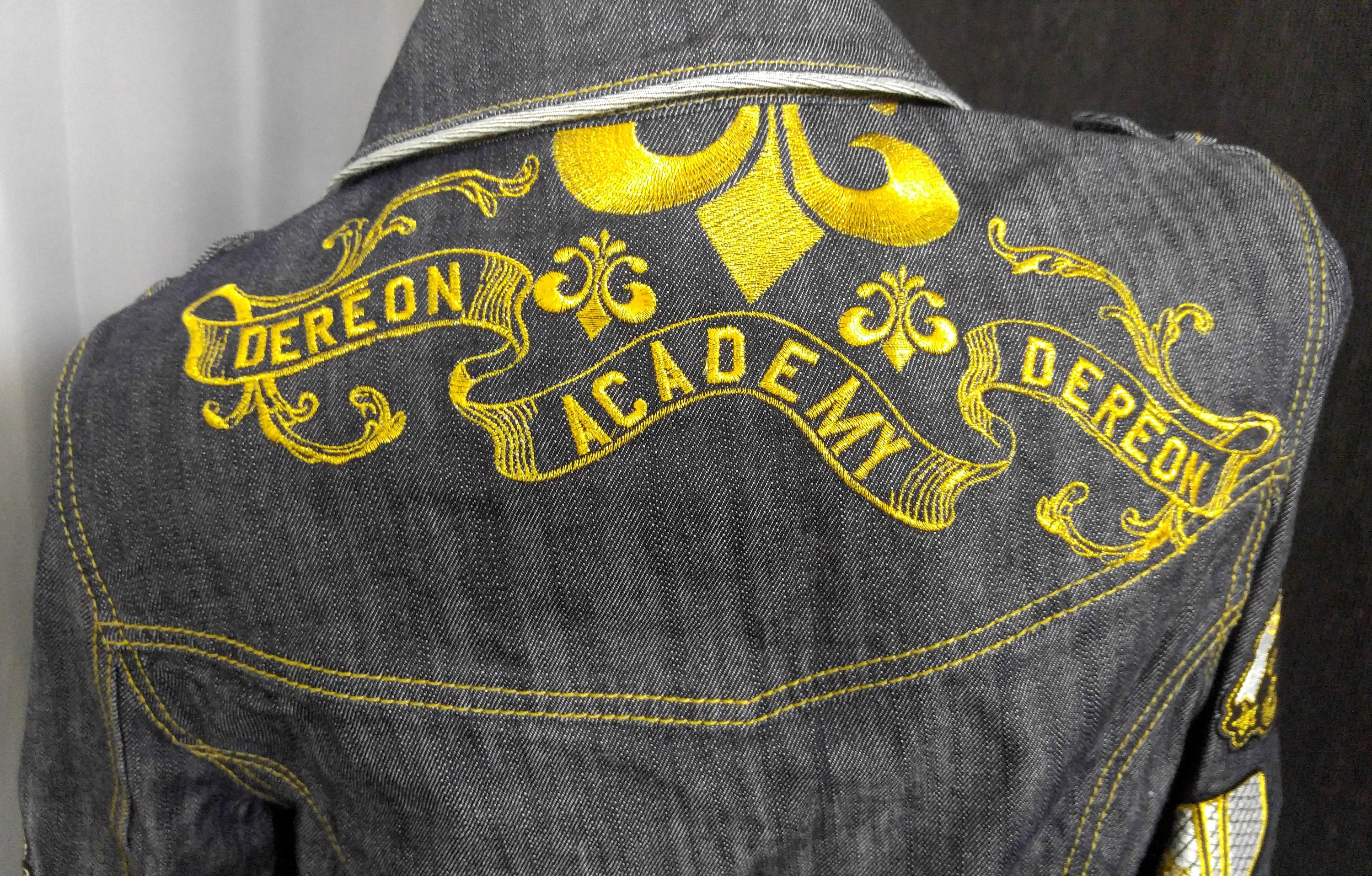 lærken inden for Umulig DEREON ACADEMY Jeans Lady's Jacket Blue Denim Classic - Etsy