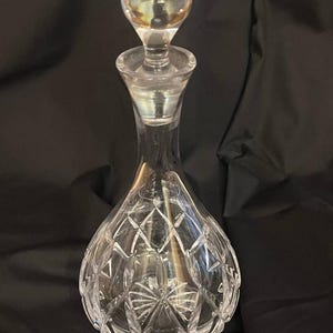 Vintage Atlantis Crystal Decanter with Stopper