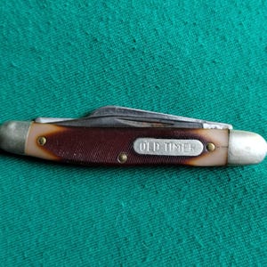 Navaja de bolsillo vintage Schrade Old Timer 1080T de 3 hojas, NY, EE. UU.