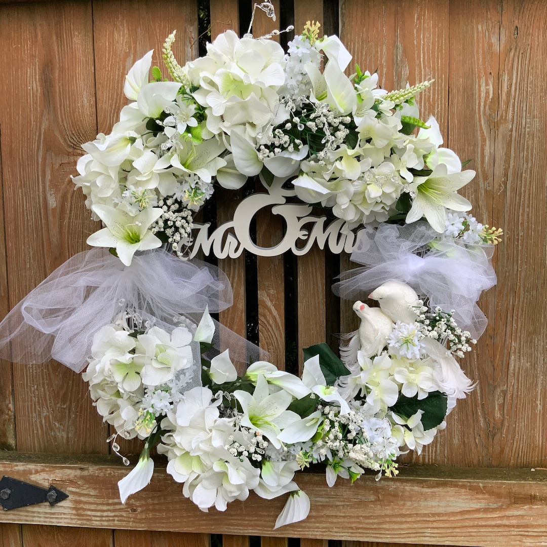 Wedding Wreath-floral Bridal Wreath-wedding Wreath for - Etsy