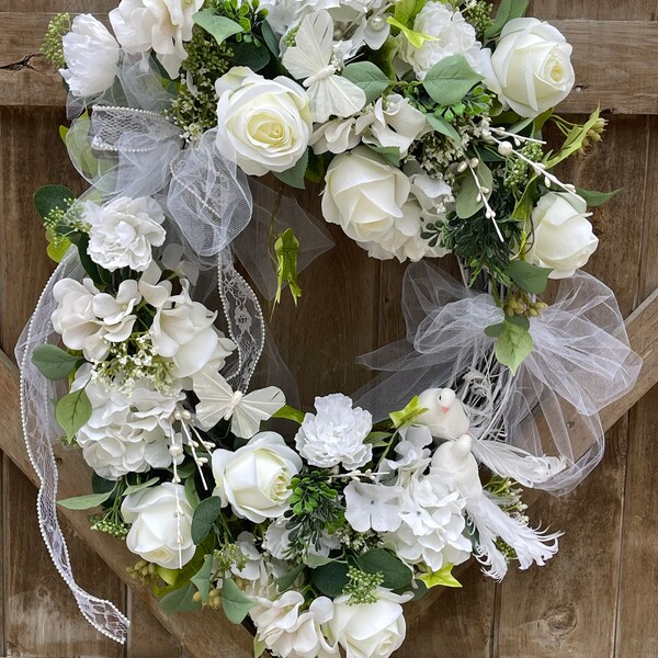 Wedding Door Wreath Etsy