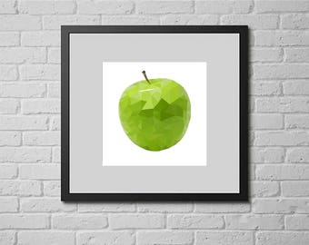 Green apple (cross stitch pattern)