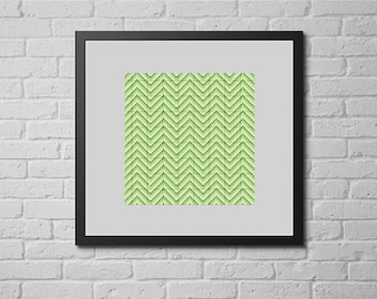 Green chevron (cross stitch pattern)