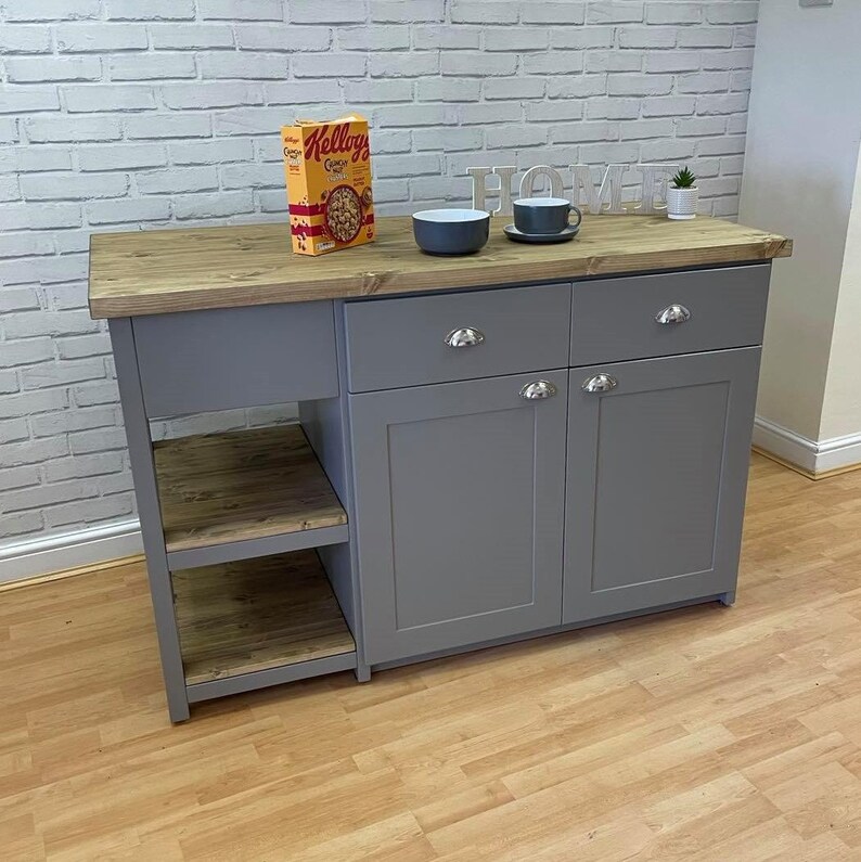 Bespoke Handmade Solid Pine Kitchen Island 0252 Bespoke Handmade Solid Pine Kitchen, Handmade Pine Kitchen Cabinets