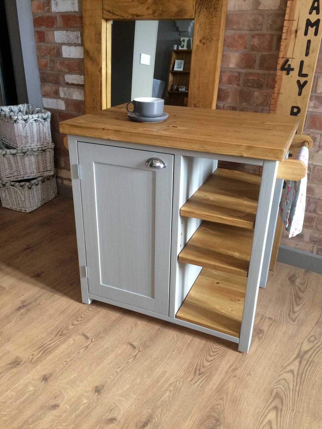 Handmade Solid Pine Kitchen Island / Butchers Block Choice Etsy UK