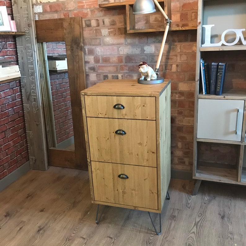 Rustic Industrial Style Vintage Retro Office Filing / Etsy