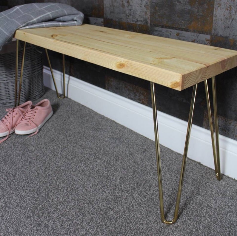 Scandinavian Inspired Industrial Narrow Coffee Table Bench Etsy