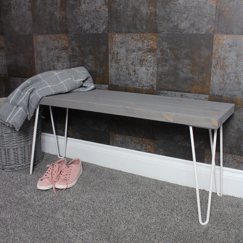 Scandinavian Inspired Industrial Narrow Coffee Table Bench Etsy