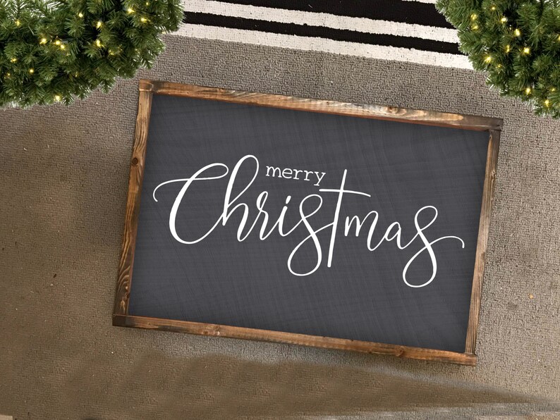 Large Merry Christmas Sign 