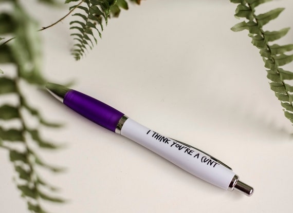 SWEARY PENS / Funny Rude Pens / Adults Only / I Think 