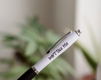 SWEARY PENS / Bolígrafos divertidos y groseros / Solo adultos / Bromas escocesas / No hables P*sh