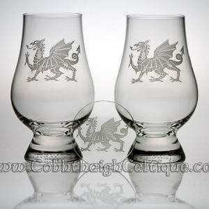 Welsh Dragon Glencairn Glass