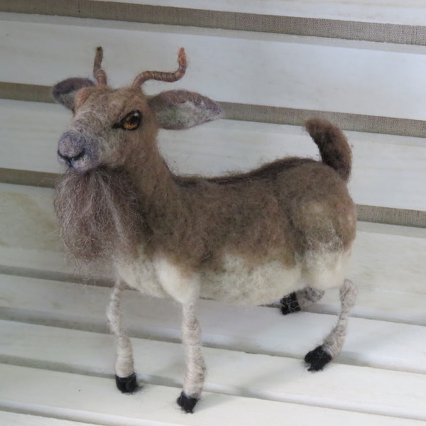 Needle Felted Goat Etsy
