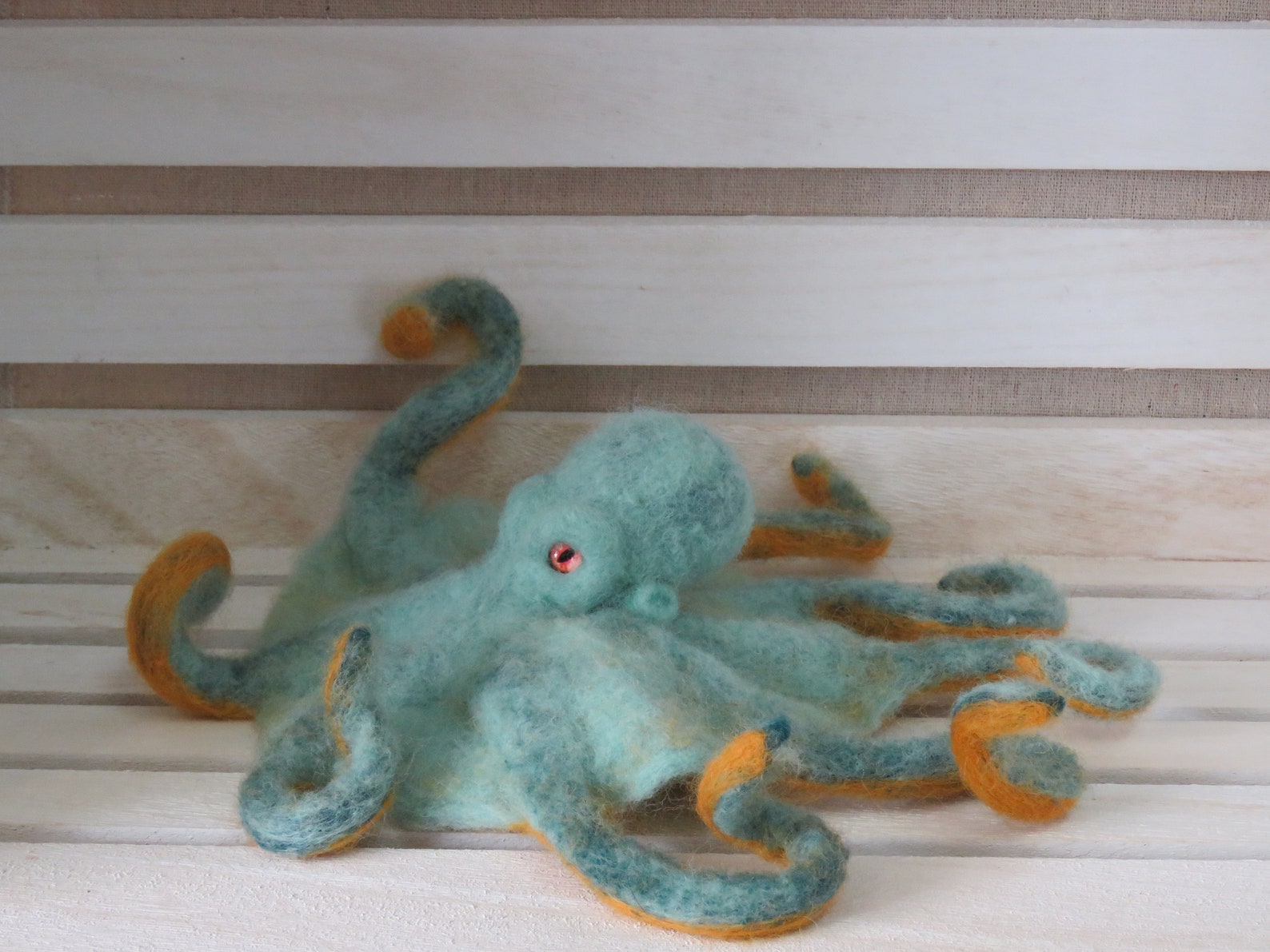 Needle Felt Octopus Sculpture Made to Order Etsy