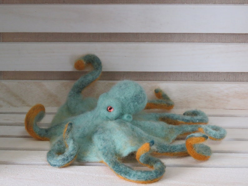Needle Felt Octopus Sculpture Made to Order Etsy