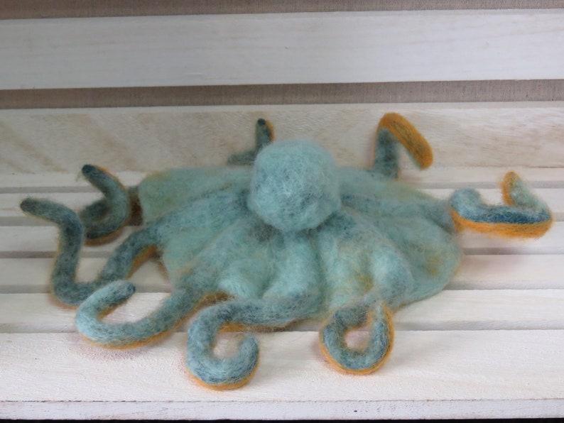 Needle Felt Octopus Sculpture Made to Order Etsy
