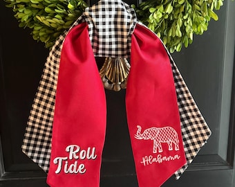 Alabama Roll Tide Wreath Sash
